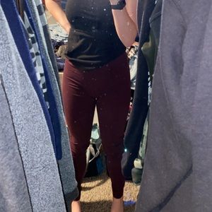 Maroon Aeropostale Leggings